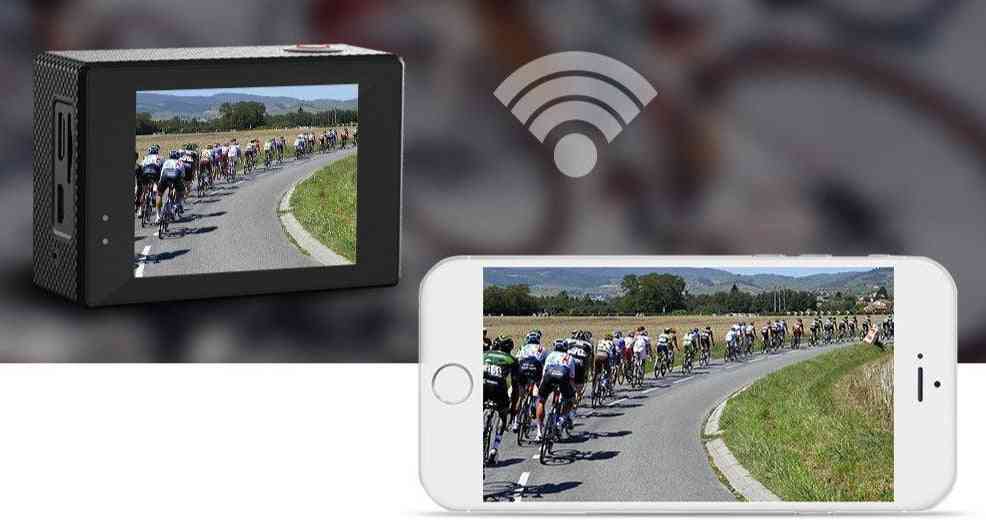 Wifi 4k 24fps / 2k 30fps camera de acțiune -30m cameră video sport impermeabilă