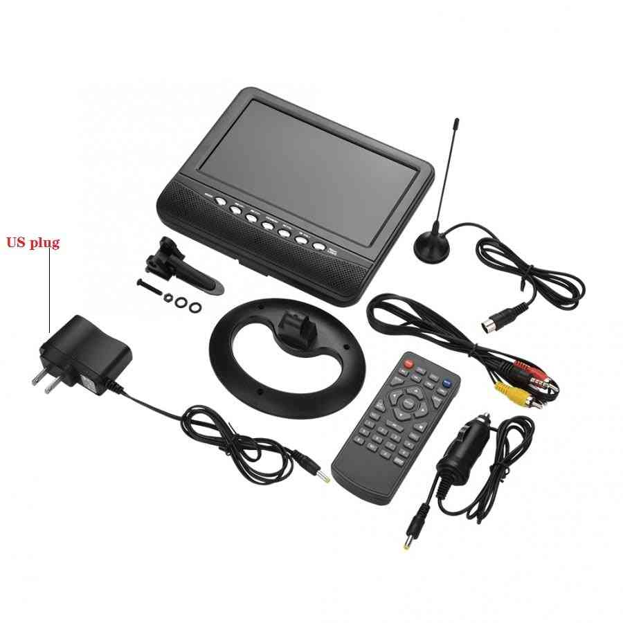 7,5 Zoll Weitwinkel Auto tragbare TV analoge mobile TV DVD TV-Player Fernbedienung uns 100-240V