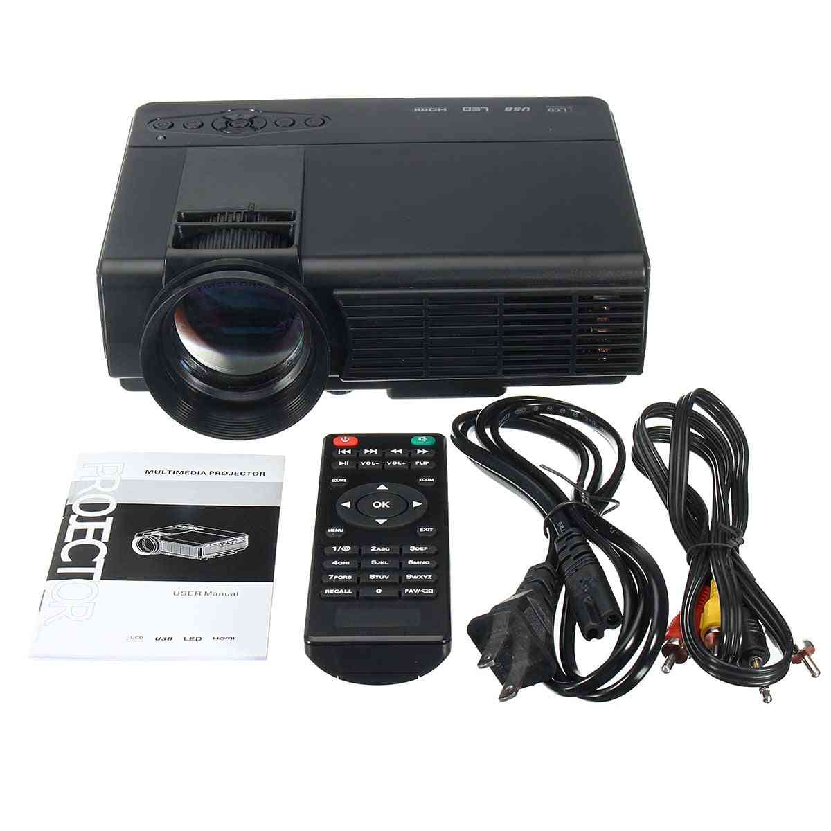 50 lumen 3D 1080p-projector, Full HD Home-Theatre-multimedia VGA / USB / HDMI / LED-projector, LCD-Beamer-VGA -