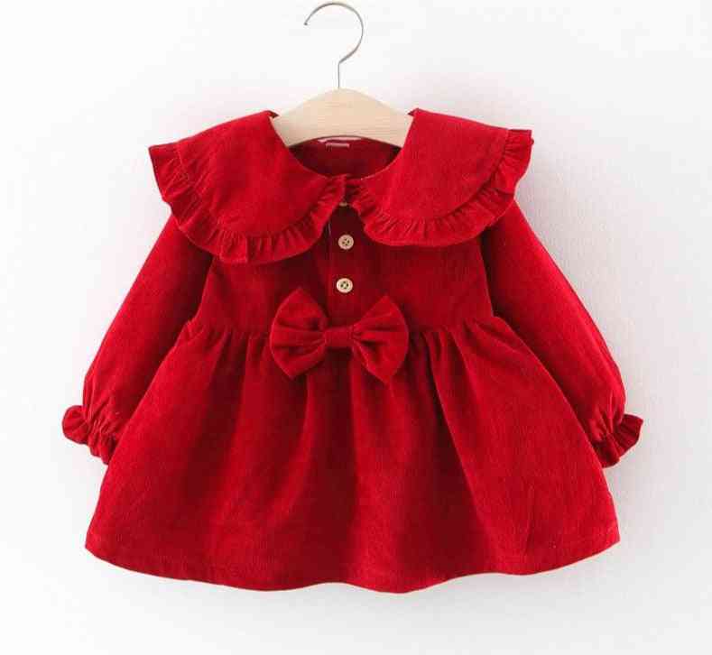 Nyfødte baby pige efterår prinsesse kjoler til børn - af209purple / 18m