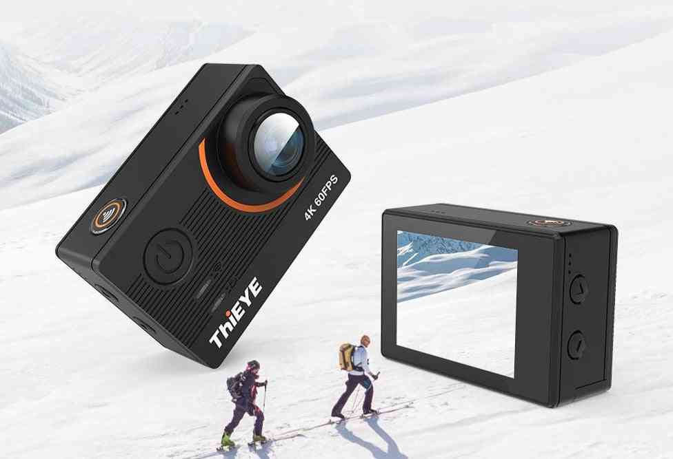 4k Ultra HD T5 Pro מצלמת פעולה, עם מייצב ג'יירו 6 צירים ושלט רחוק - 8K עם כרטיס 64GB / סטנדרטי