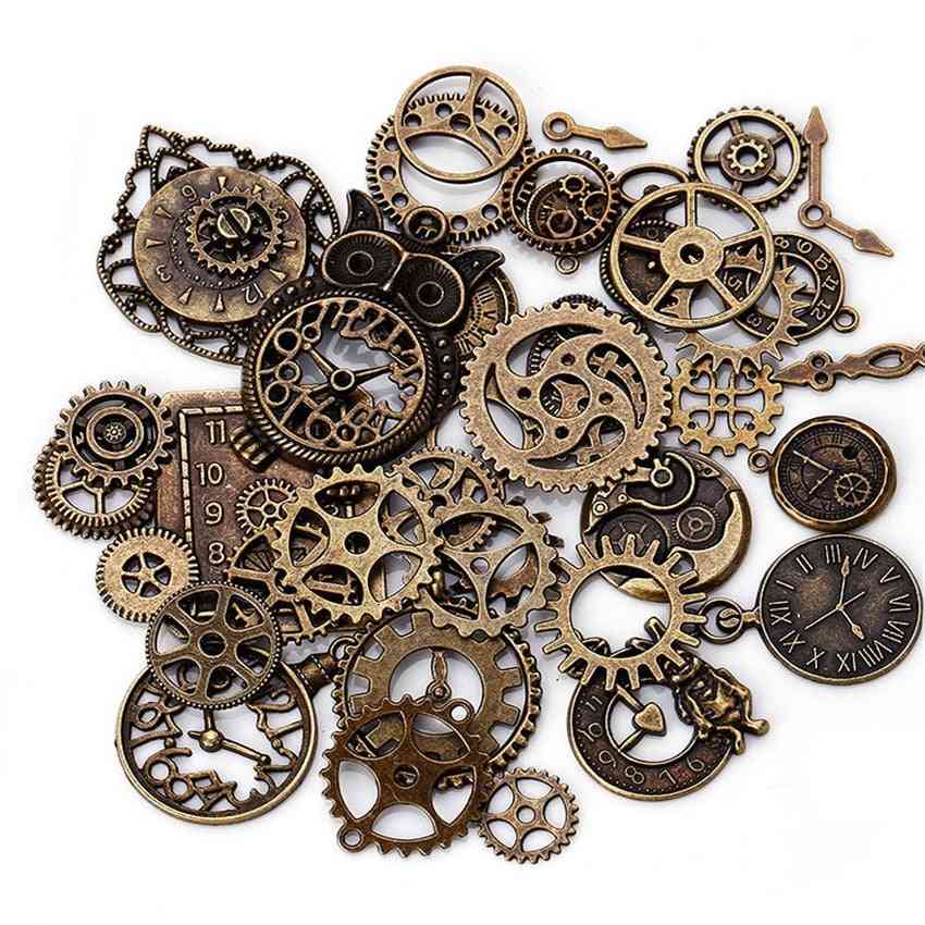 Kit de engranajes de metal galvanizado engranajes mecánicos mixtos reloj accesorios de reloj para piezas de reloj hechas a mano de bricolaje -