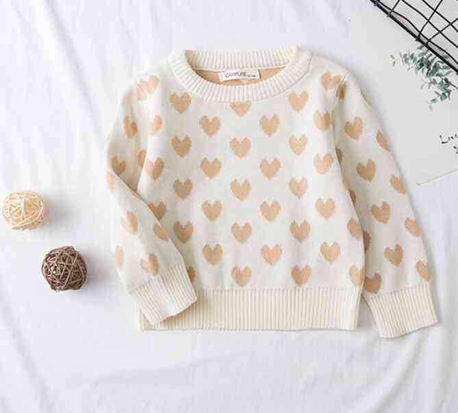 Lovely Baby Sweater, Hello Letter, O-neck, Long Sleeved For Kids Casual Tops