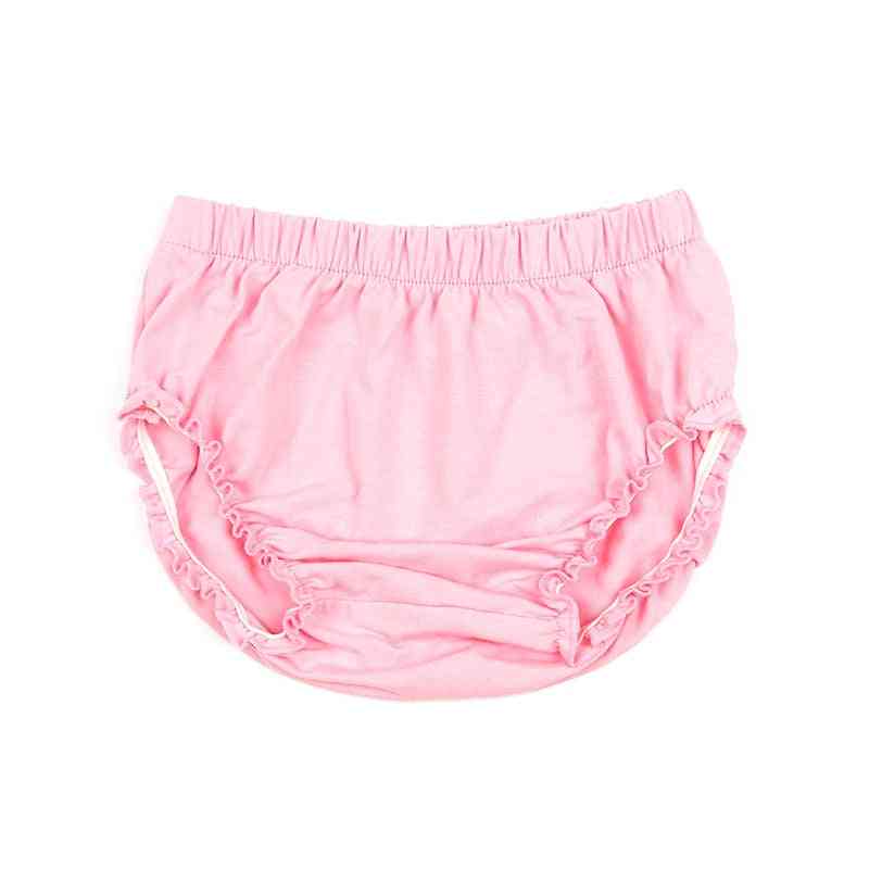 Copri pannolini per neonati in cotone elasticizzato solido, copri pannolini morbidi, tuta estiva per bambini - rosa / 3 m