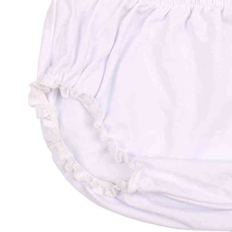 Algodón elástico sólido bombachos para bebés recién nacidos cubre pañales pantalones cortos de burbujas suaves, traje de verano para niños - rosa / 3m