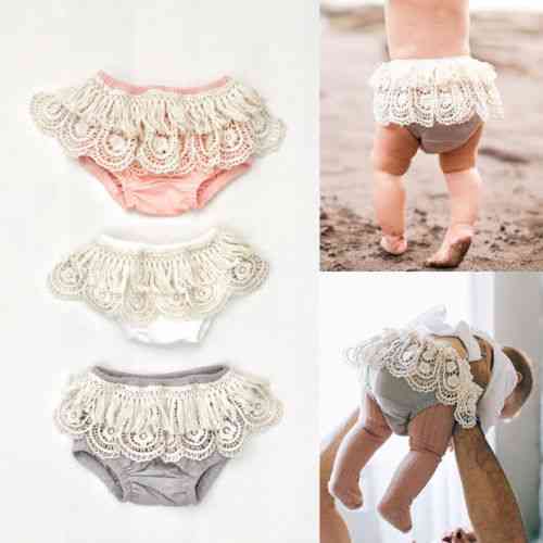 Adorable Newborn Baby Girl Underwear Ruffle Frilly Pp Pants Nappy Cover Sunsuit Diaper