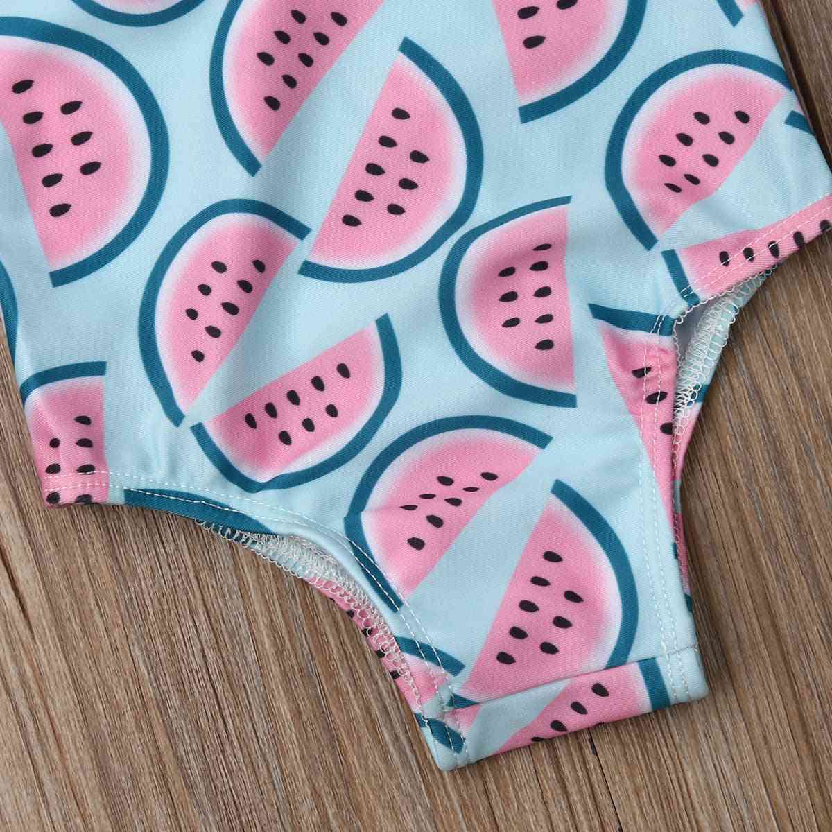Baby piger vandmelon badedragt, badetøj bikini bodysuit i et stykke til 0-4 år pige