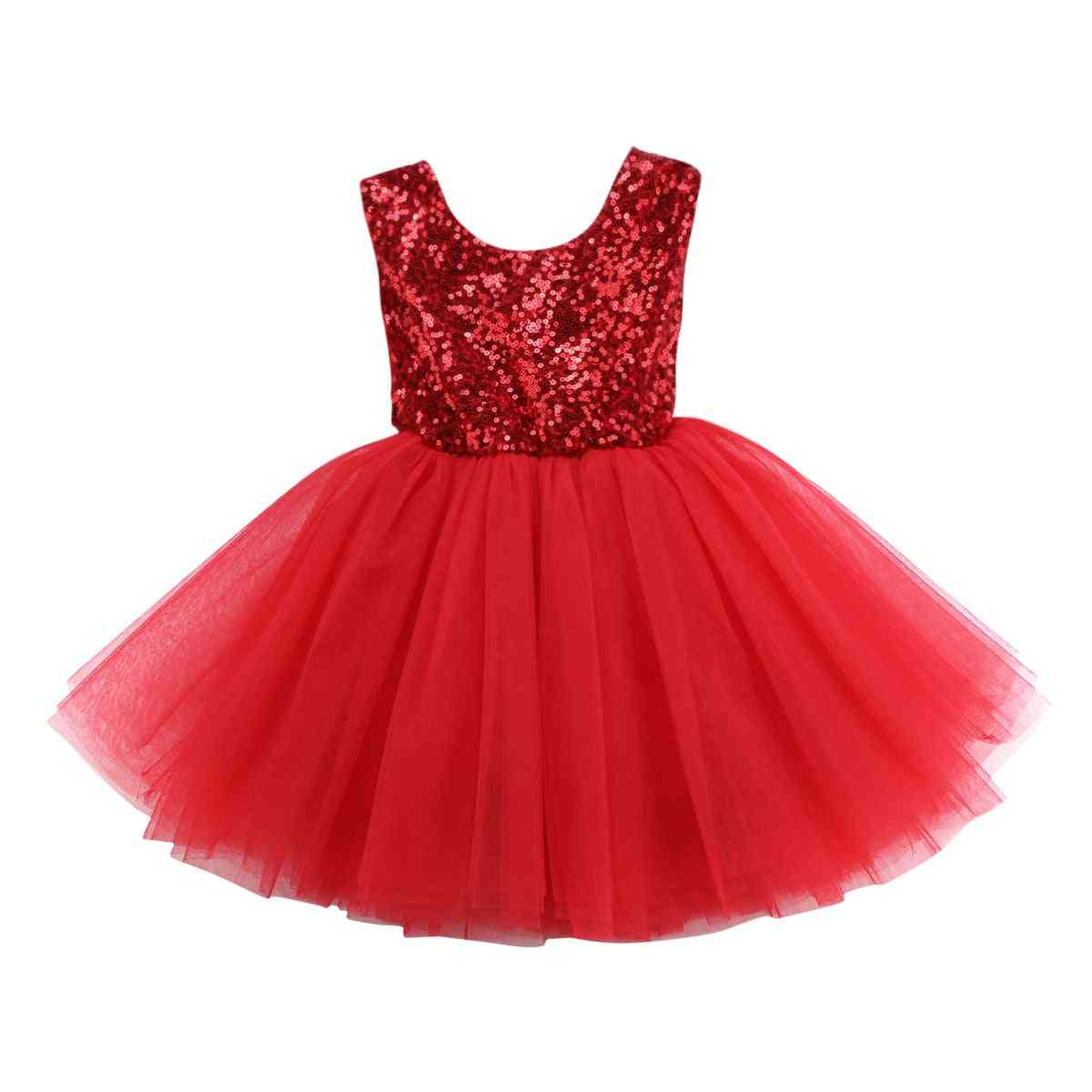 שמלת נסיכת כלה מפוארת לתינוקות ללא שרוולים מסיבת יום הולדת שמלת טבילה לילדה שמלות קיץ