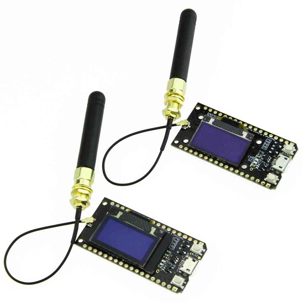 2 stks van TTGO LORA32 868/915 MHz SX1276 ESP32 OLED-display Bluetooth WiFi Lora Development Board