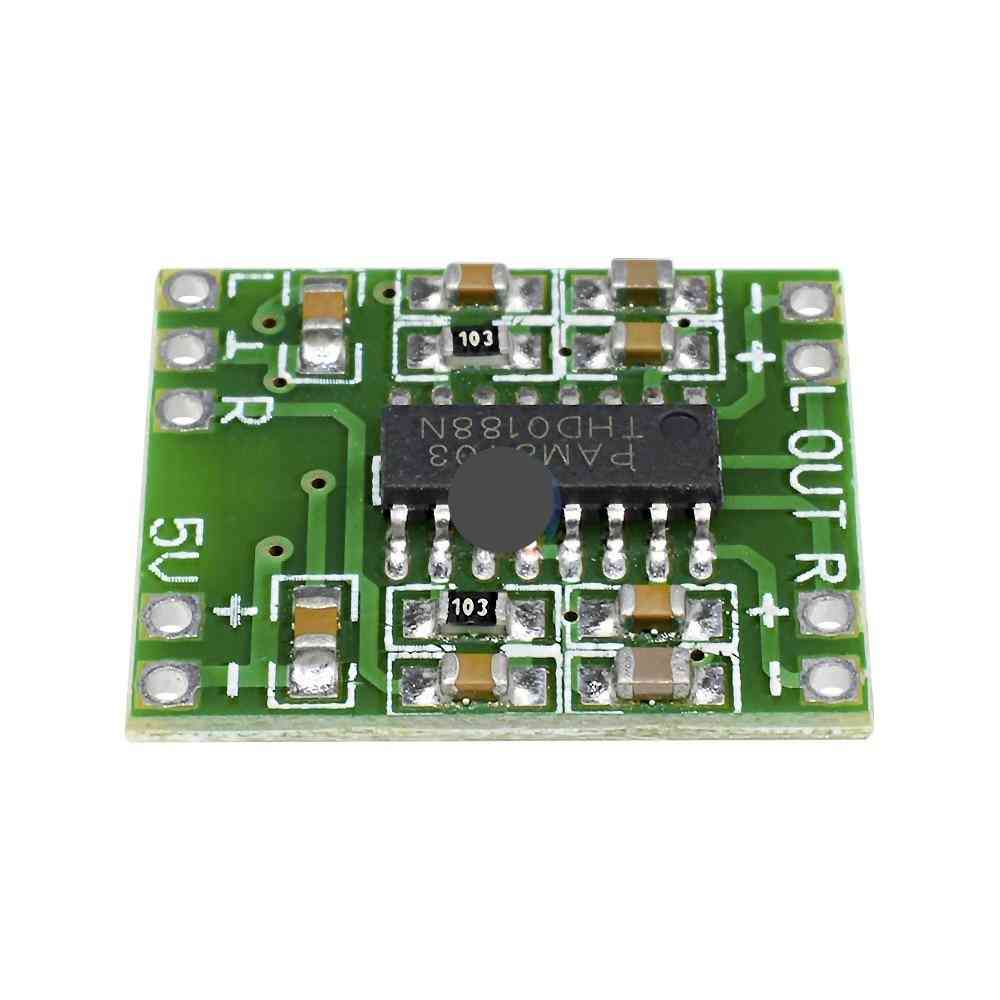 Digital Amplifier Board, 2*3w Class D 2.5v To 5v Power Audio Sound Speaker