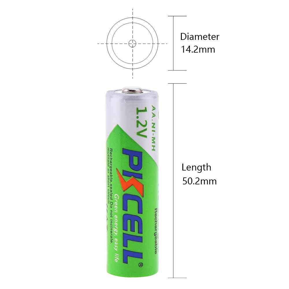 8pcs/2card Aa Rechargeable Battery-1.2v /2200mah