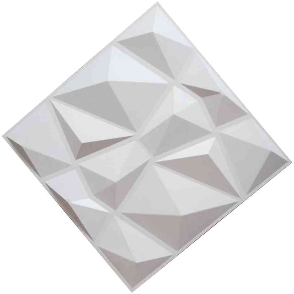 Les panneaux muraux 3D de conception de diamant imperméabilisent l'humidité, les carreaux de décoration intérieure, PVC -