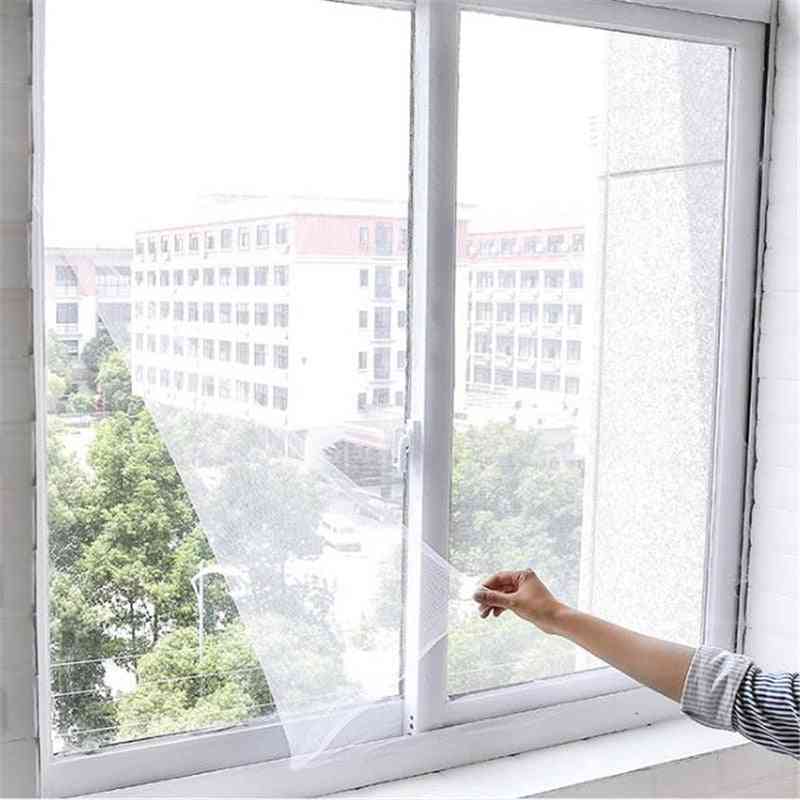 Cortină anti-țânțari anti-țânțari autoadezivă, ecran de fereastră cu plasă de insecte