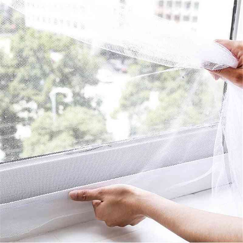 Cortină anti-țânțari anti-țânțari autoadezivă, ecran de fereastră cu plasă de insecte