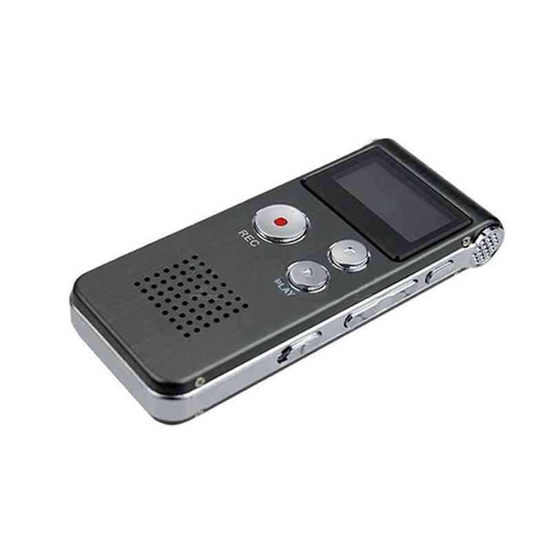 Hiperdeal 8GB digitale voicerecorder- oplaadbare dictafoon / telefoon audiospeler (grijs 8GB)