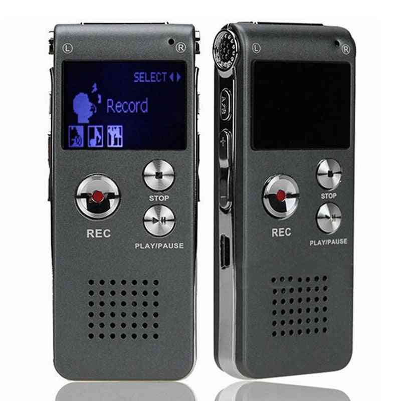 8gb Digital Voice Recorder- Rechargeable Dictaphone