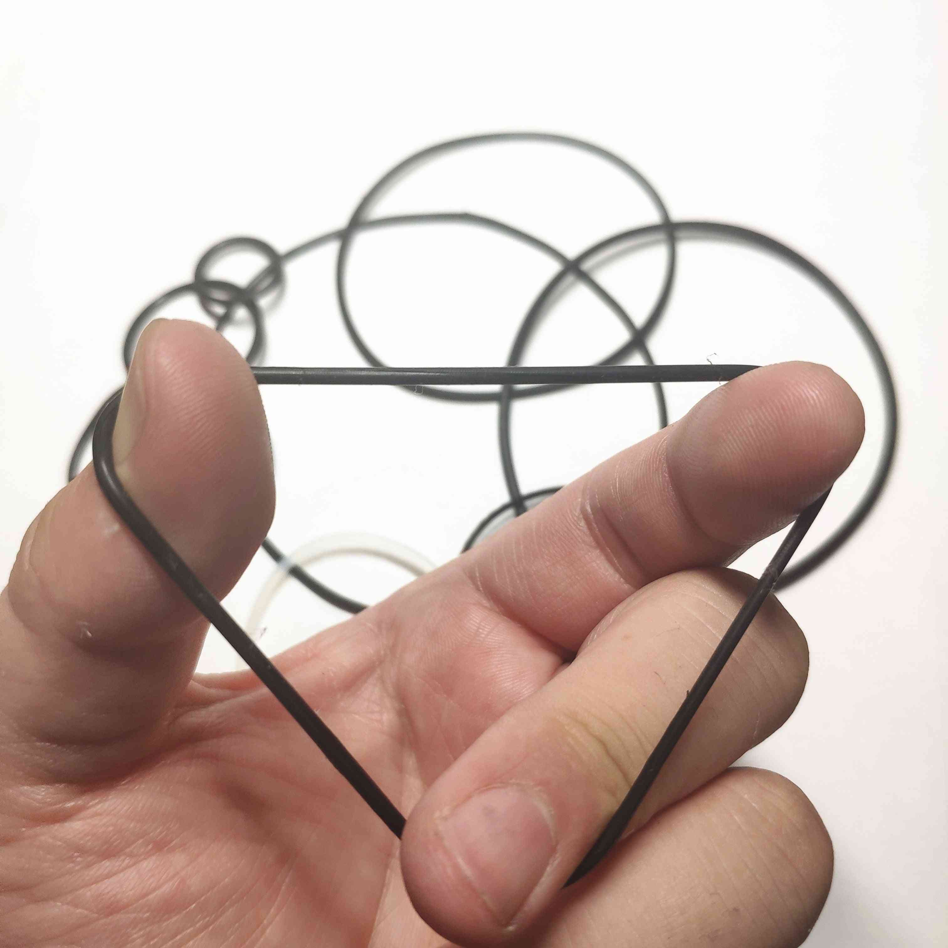 Remskive transmission af silikone gummibånd, motordrev, rundt bånd