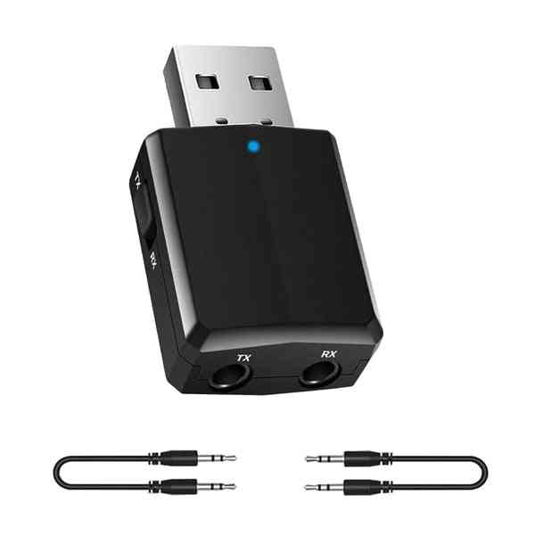 Bluetooth Receiver Transmitter- Mini Stereo 5.0 Audio Aux Rca, Usb 3.5mm Jack