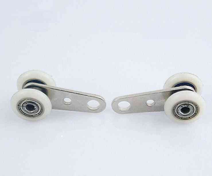 Curtain Parts,  Hanging Double Round Wheels With Bearing