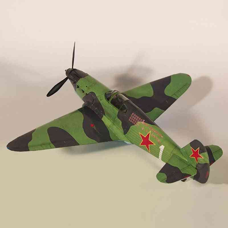 1:35 Soviet Yak-1 Fighter Diy 3d Paper Card Model, Building Set Toy