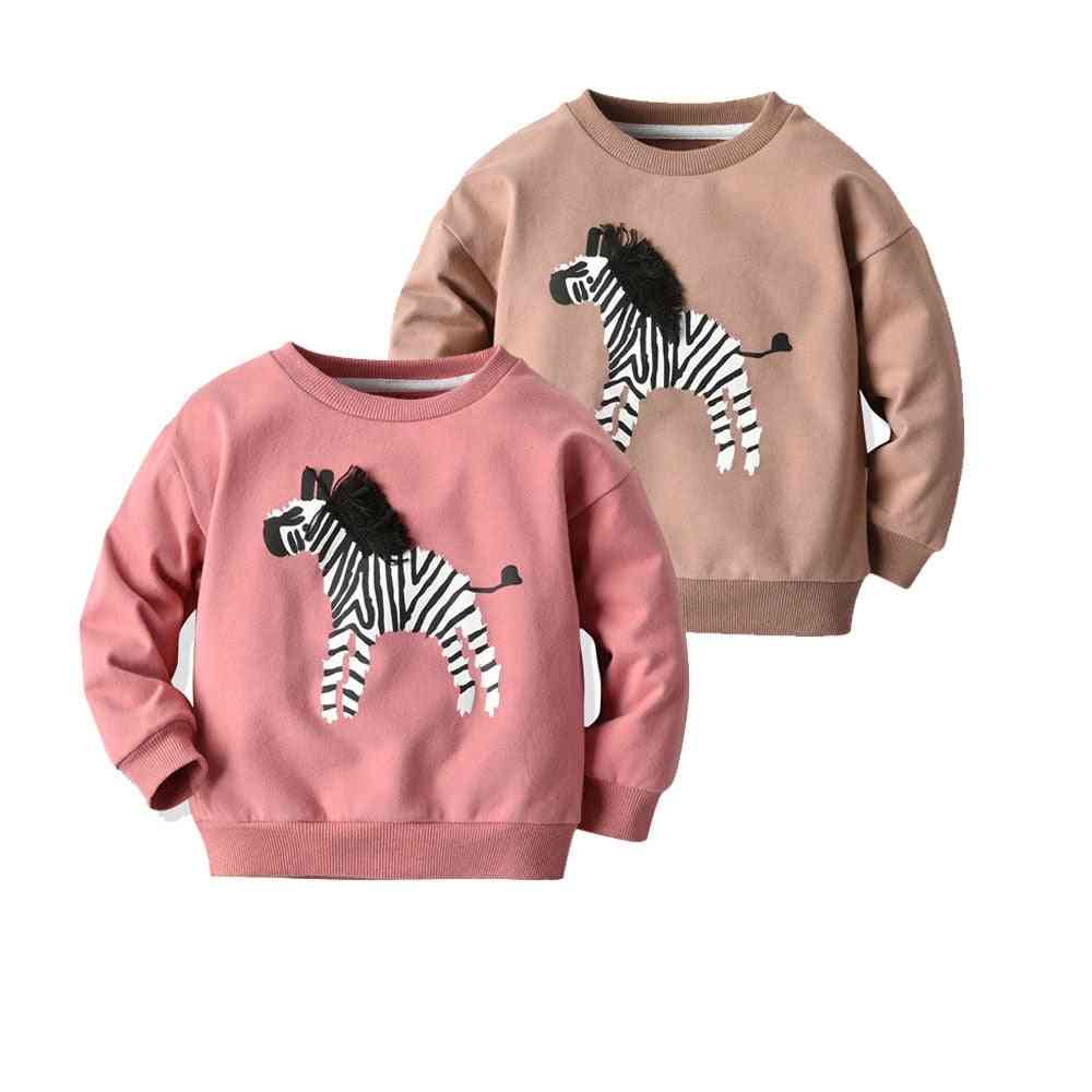 Hoodies For, Infant Zebra Pattern T-shirt -toddler Long Sleeve Undershirt