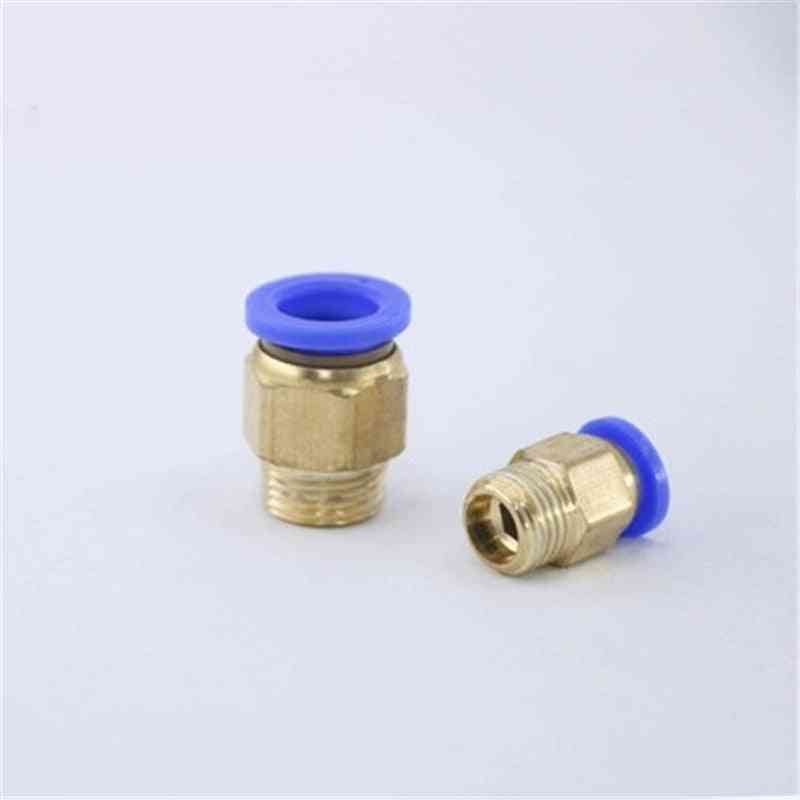 Pc Air Pneumatic Hose Tube- Male Thread Pipe Connector For Quick Coupling