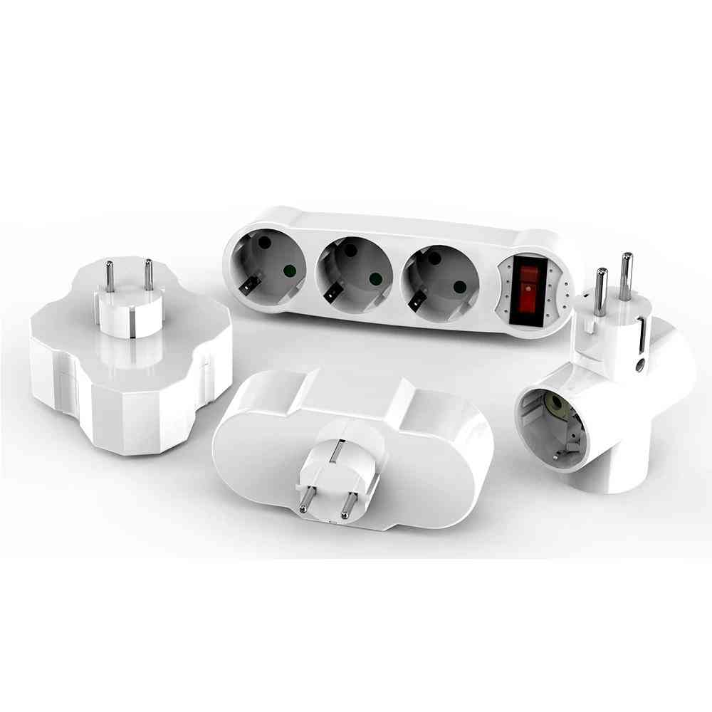Conversion Socket, Abs Eu Standard, Standing Style, Power Adapter Converter