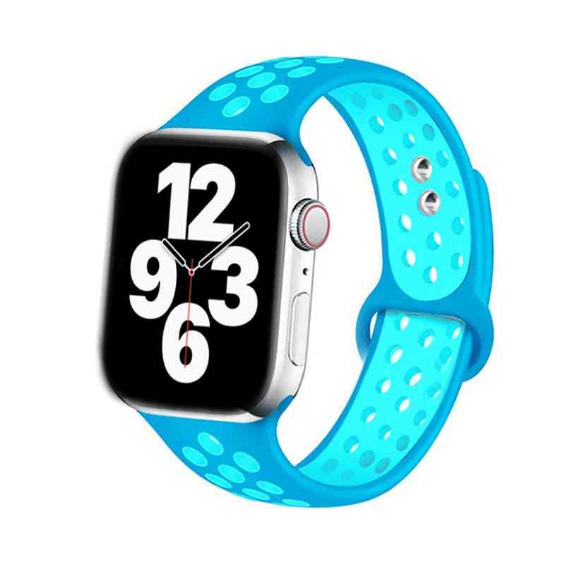 Silikonarmband für Apple Uhrenarmband Zubehör, Armband Gürtel Armband Set-1