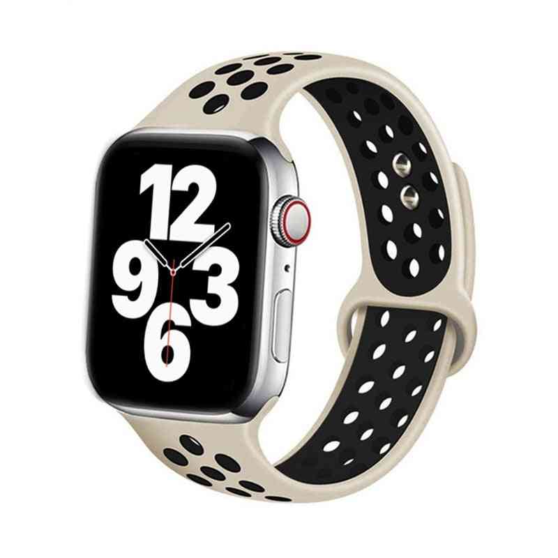 Pasek silikonowy do akcesoriów Apple Watch, zestaw bransoletek na nadgarstek-1