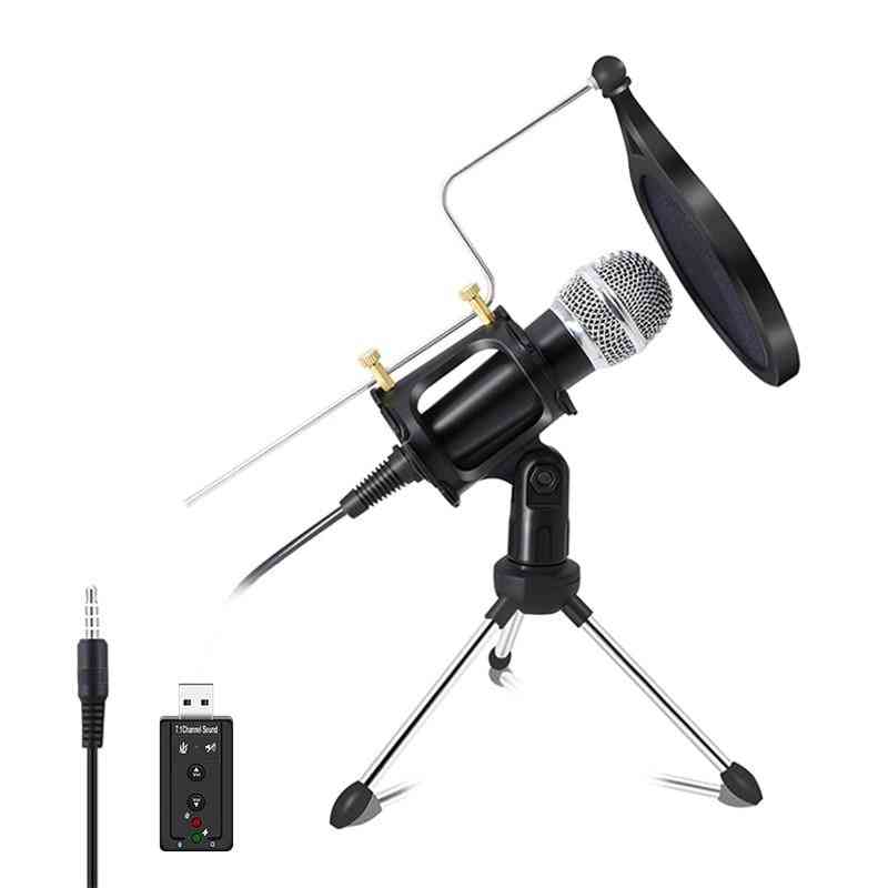 Recording Condenser Microphone For Computer Pc & Phone