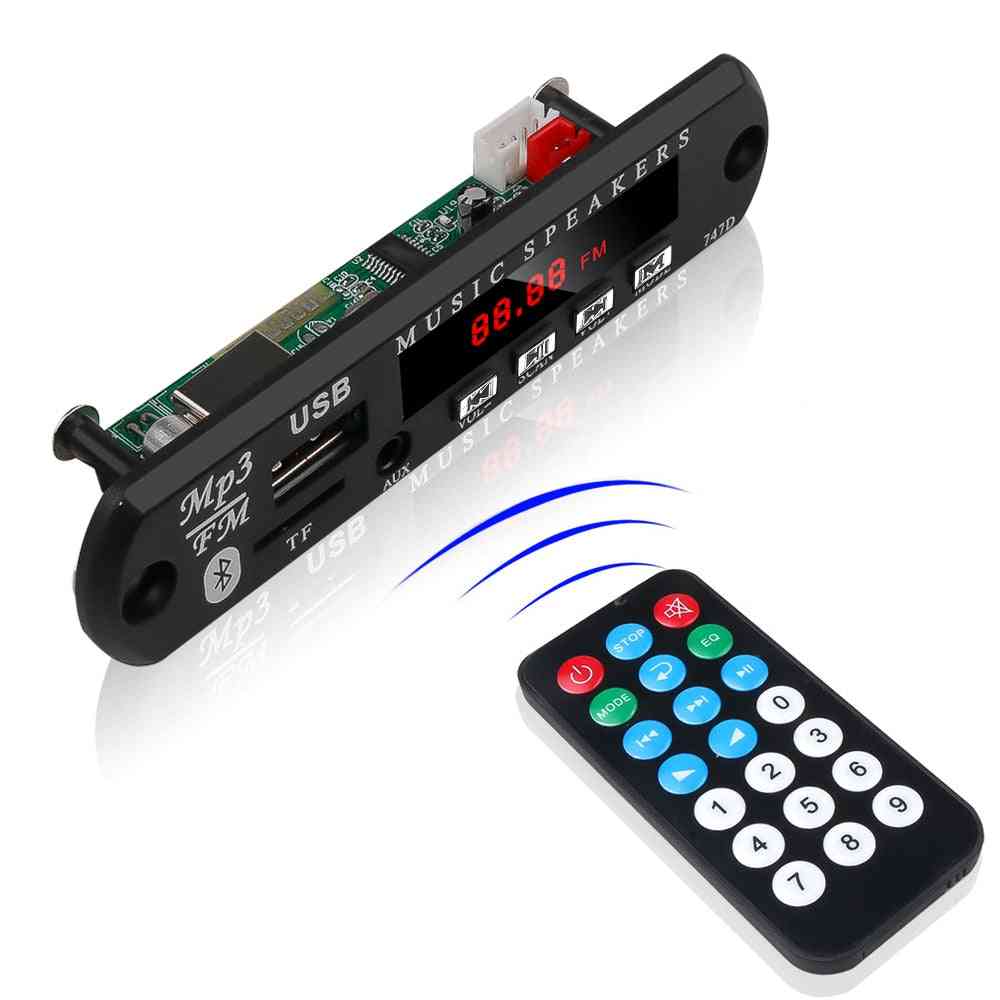 Bluetooth Handfree 5-12v Decoding Board -with Remote Control