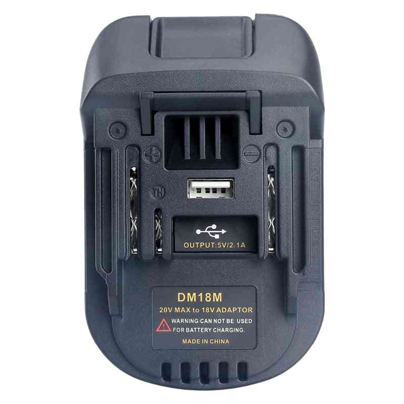 20v/18v Battery Convertor Adapter Dm18m For Dewalt