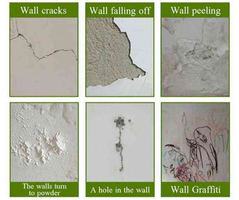 1 stk vægbearbejdningsmiddel - hurtigtørrende, gendannelse af plaster (100 ml) -