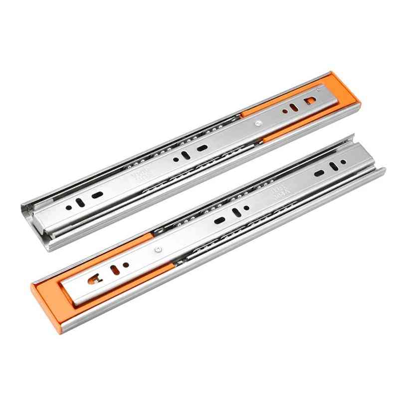 Stainless Steel Drawer Slides,  And Track Rail Three-section