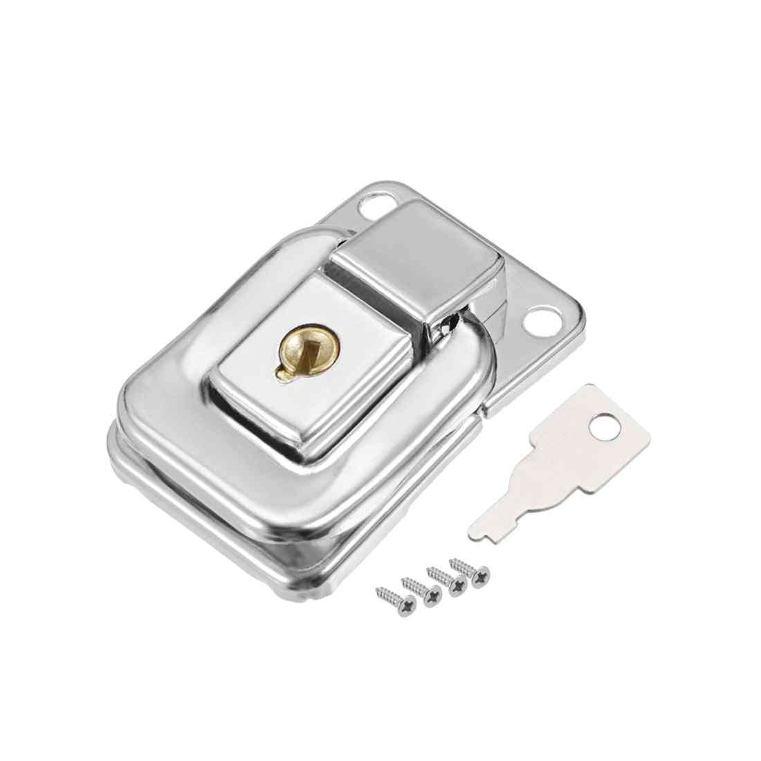 Small Size Suitcase Hasp, Metal Catch Latch With Keys And Screws