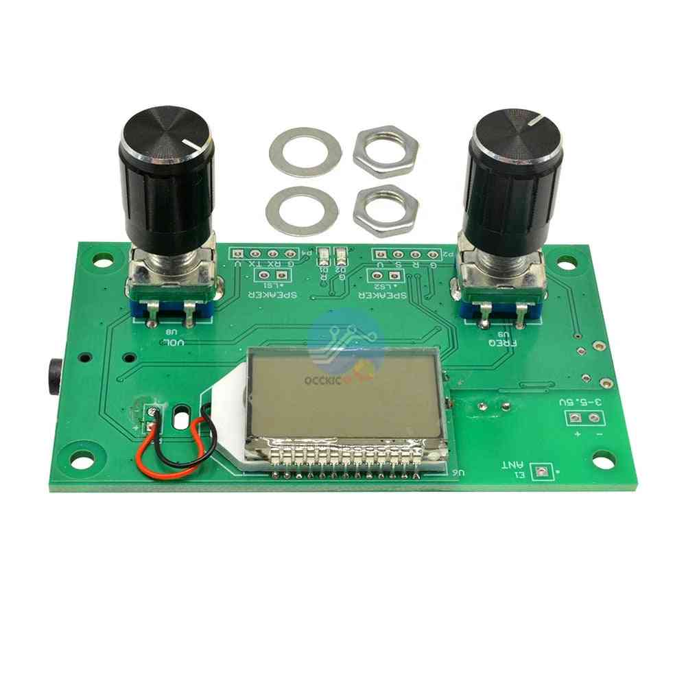 Fm Radio Receiver Module Frequency Modulation Stereo Receiving Board With Lcd Digital Display
