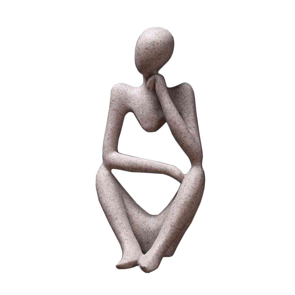 Creative Resin Statues, Abstract Thinker People - Home Decoration Figurine