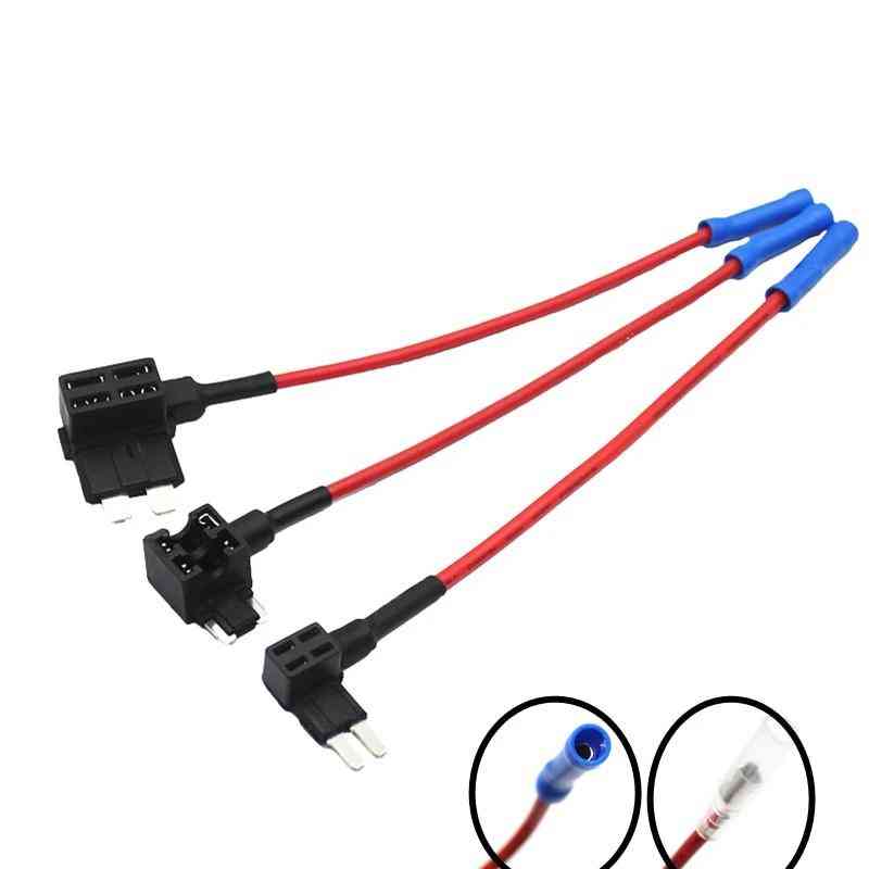 12v Car Fuse Holder And Boxes With Blades- Add-a-circuit Tap Adapter