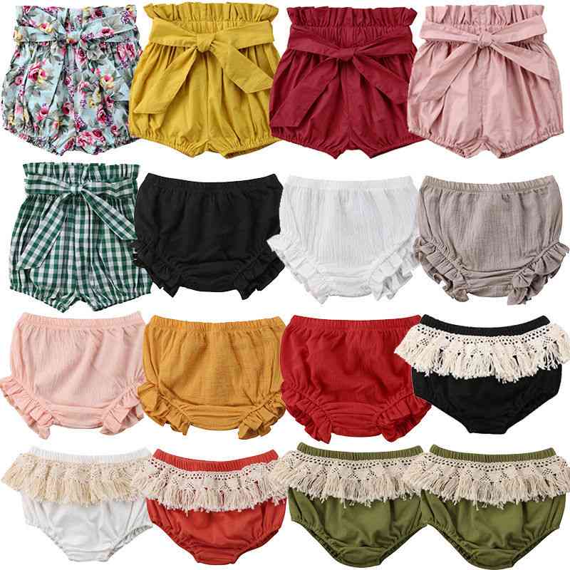 Tassel Solid Shorts- Summer Cute Panties For Kids