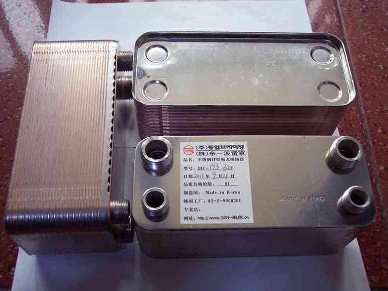 Brazed Plate Heat Exchanger, 32 Stainless Steel Plates