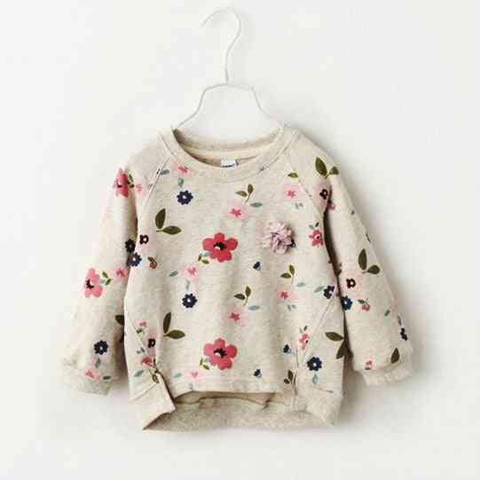 Girls Sweater, Bottoming Shirt Flower Collar For Autumn