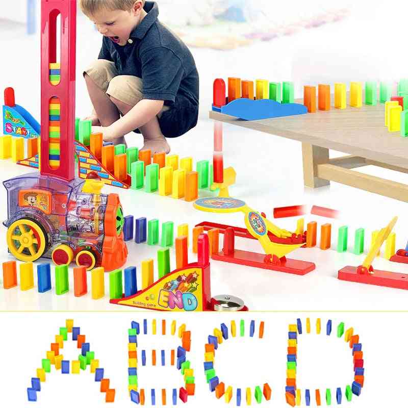 Domino Train Toy Set, Building Blocks For