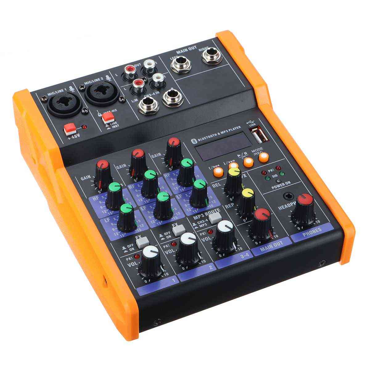 Mini Portable Audio Mixer -with Usb Dj Sound Mixing Console