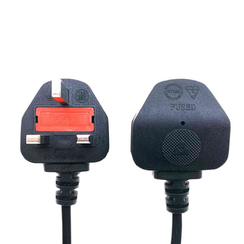Cablu electric eu power 2pin cable, 1.5meter 250v 2.5a us cablu de alimentare uk cablu de alimentare cablu cablu alimentare pentru electrique