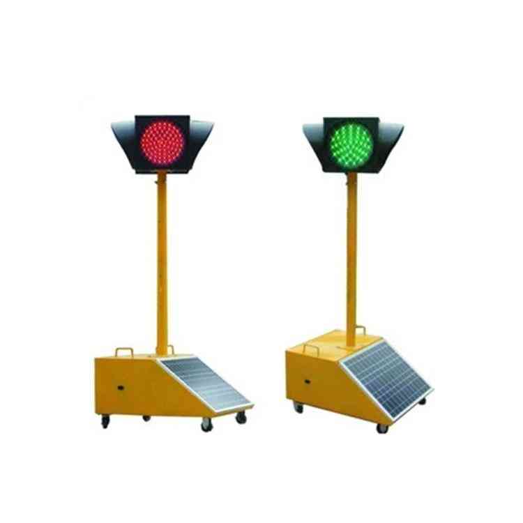 Napelemes közlekedési lámpák, ideiglenes közlekedési lámpák négyoldalas egylámpák három színben
