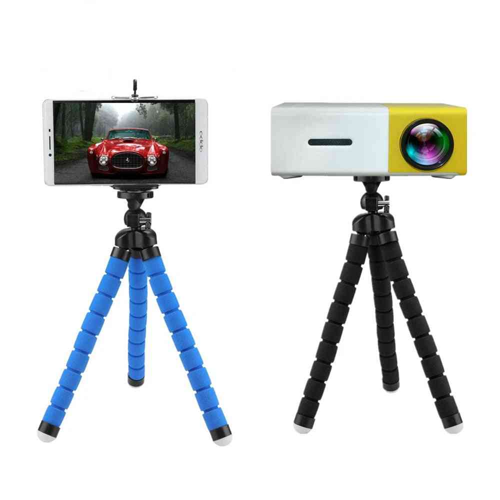 Compatibile con mini treppiede portatile, fotocamera per proiettore, supporto per telefono octopus - supporto per supporto nero