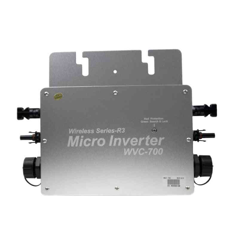 700w Microinverter, Solar Grid Tie Inverter 24v/36v Micro Wave Converter 110v/220v Ac