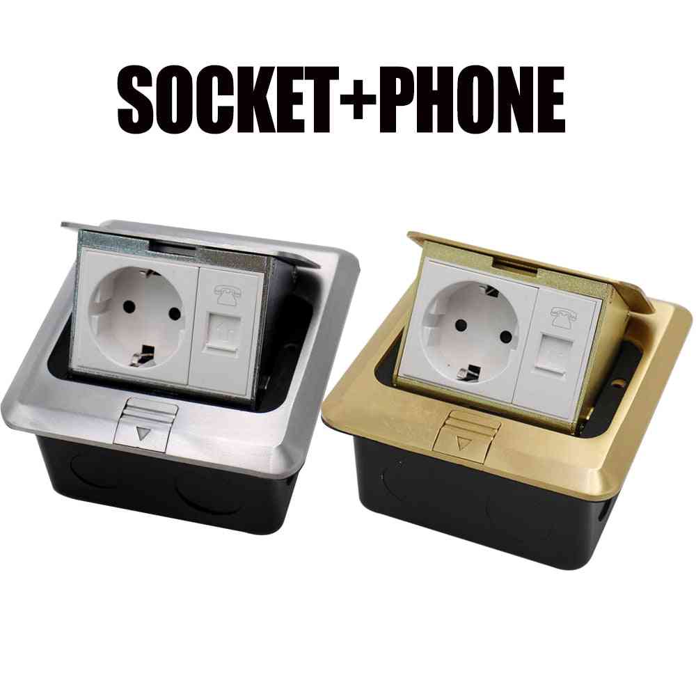 Quick/slow Pop-up Floor Socket, 2 Way Electrical Switches Power Outlet