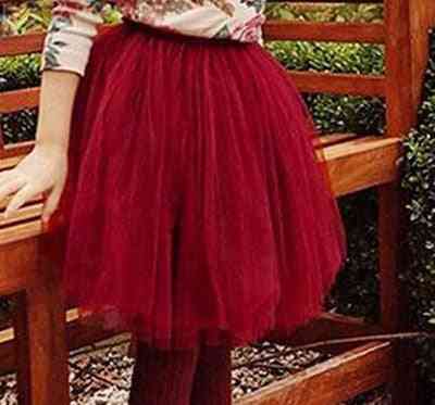 Robe de bal pour enfants jupes moelleuses, jupe de soirée de danse princesse l pour filles set-1 - rouge / 12m