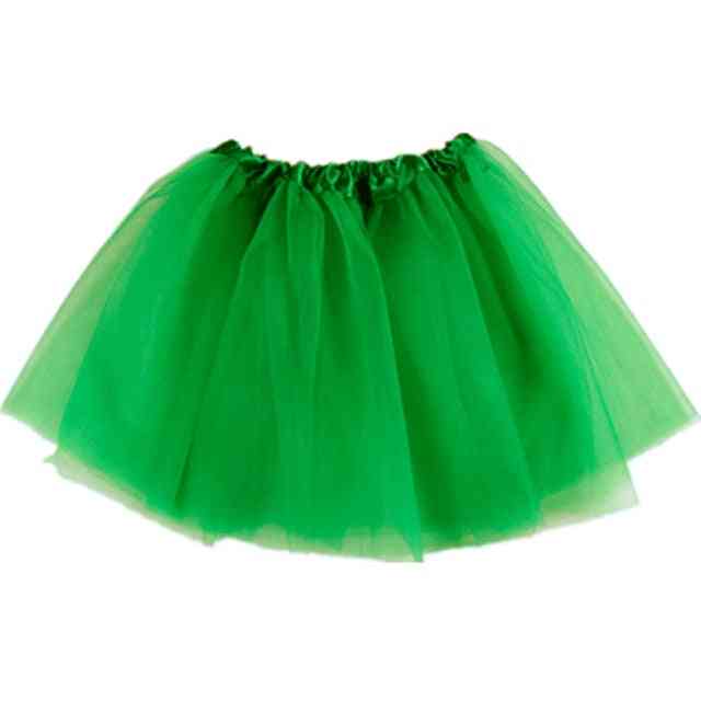 Letnie ubrania dla dzieci puszyste tiulowe spódniczki, urocza suknia balowa dla dzieci zestaw nr 1 - ciemnozielony / 6m